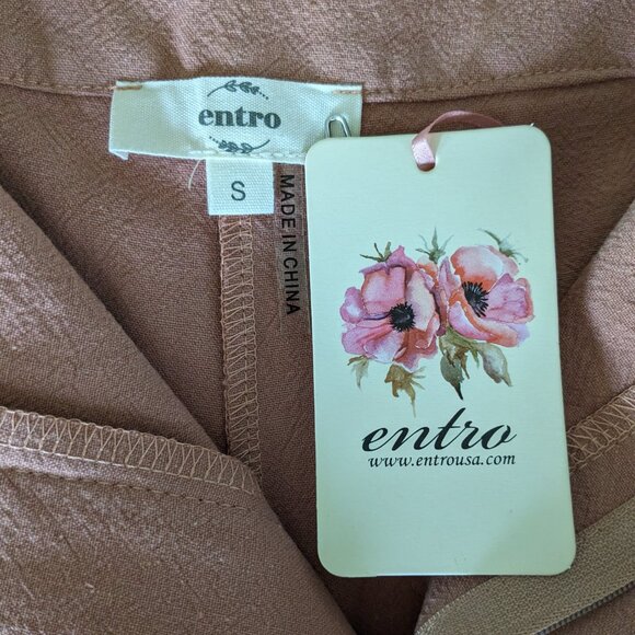 Entro - Women’s Skort / Skirt - Cotton / Linen blend - Dusty Rose - Small - NWT - Picture 3 of 8